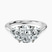 Pre-Designed Platinum Beatrice Marquise Side Stone Lab Diamond Ring