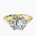 Beatrice Marquise Side Stone Lab Diamond Engagement Ring in 10kt Yellow Gold