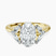 Pre-Designed 9ct Yellow Gold Beatrice Marquise Side Stone Lab Diamond Ring