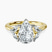 Beatrice Marquise Side Stone Lab Diamond Engagement Ring in 10kt Yellow Gold
