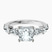 Frances Side Stone Lab Diamond Engagement Ring in 10kt White Gold