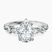 Frances Side Stone Lab Diamond Engagement Ring in 10kt White Gold