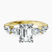 Frances Side Stone Lab Diamond Engagement Ring in 18ct Yellow Gold