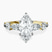Frances Side Stone Lab Diamond Engagement Ring in 10kt Yellow Gold
