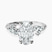 Pre-Designed 9ct White Gold Emmeline Crisscross Side Stone Lab Diamond Ring