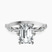 Pre-Designed 14kt White Gold Theodora Six Prong Side Stone Lab Diamond Ring