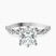 Pre-Designed 18ct White Gold Theodora Six Prong Side Stone Lab Diamond Ring