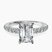 Pre-Designed 9ct White Gold Lottie Four Claw Side Stone Lab Diamond Ring