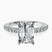 Pre-Designed Platinum Lottie Four Claw Side Stone Lab Diamond Ring