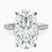 Pre-Designed Platinum Lottie Four Claw Side Stone Lab Diamond Ring