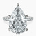 Pre-Designed 10kt White Gold Lottie Four Claw Side Stone Lab Diamond Ring
