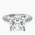 Pre-Designed Platinum Lottie Four Claw Side Stone Lab Diamond Ring
