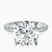 Pre-Designed 10kt White Gold Lottie Four Claw Side Stone Lab Diamond Ring