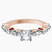 Pre-Designed 18kt Rose Gold Pamela Eternity Side Stone Lab Diamond Ring