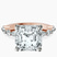 Pre-Designed 10kt Rose Gold Pamela Eternity Side Stone Lab Diamond Ring