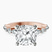 Pre-Designed 18kt Rose Gold Pamela Eternity Side Stone Lab Diamond Ring