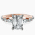 Pre-Designed 18kt Rose Gold Pamela Eternity Side Stone Lab Diamond Ring