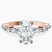 Pamela Eternity Side Stone Lab Diamond Engagement Ring in 10kt Rose Gold