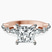 Pre-Designed 18kt Rose Gold Pamela Eternity Side Stone Lab Diamond Ring