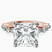 Pre-Designed 18kt Rose Gold Pamela Eternity Side Stone Lab Diamond Ring