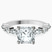 Pre-Designed Platinum Pamela Eternity Side Stone Lab Diamond Ring