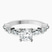 Pre-Designed Platinum Pamela Eternity Side Stone Lab Diamond Ring