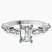 Pre-Designed 10kt White Gold Pamela Eternity Side Stone Lab Diamond Ring