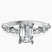 Pamela Eternity Side Stone Lab Diamond Engagement Ring in 10kt White Gold