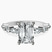 Pre-Designed 10kt White Gold Pamela Eternity Side Stone Lab Diamond Ring