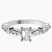 Pre-Designed 10kt White Gold Pamela Eternity Side Stone Lab Diamond Ring