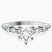 Pre-Designed 10kt White Gold Pamela Eternity Side Stone Lab Diamond Ring