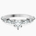 Pre-Designed 10kt White Gold Pamela Eternity Side Stone Lab Diamond Ring