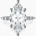 Pre-Designed 14kt White Gold Pamela Eternity Side Stone Lab Diamond Ring