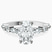 Pamela Eternity Side Stone Lab Diamond Engagement Ring in 10kt White Gold