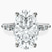 Pre-Designed 10kt White Gold Pamela Eternity Side Stone Lab Diamond Ring