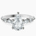 Pamela Eternity Side Stone Lab Diamond Engagement Ring in 10kt White Gold