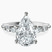 Pre-Designed Platinum Pamela Eternity Side Stone Lab Diamond Ring