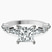 Pamela Eternity Side Stone Lab Diamond Engagement Ring in 9ct White Gold