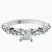 Pre-Designed Platinum Pamela Eternity Side Stone Lab Diamond Ring
