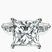 Pre-Designed Platinum Pamela Eternity Side Stone Lab Diamond Ring