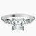 Pre-Designed 18kt White Gold Pamela Eternity Side Stone Lab Diamond Ring