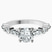 Pre-Designed Platinum Pamela Eternity Side Stone Lab Diamond Ring