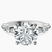 Pre-Designed 10kt White Gold Pamela Eternity Side Stone Lab Diamond Ring