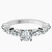 Pre-Designed Platinum Pamela Eternity Side Stone Lab Diamond Ring