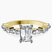 Pre-Designed 10kt Yellow Gold Pamela Eternity Side Stone Lab Diamond Ring