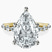 Pre-Designed 14kt Yellow Gold Pamela Eternity Side Stone Lab Diamond Ring