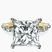 Pre-Designed 10kt Yellow Gold Pamela Eternity Side Stone Lab Diamond Ring