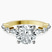 Pre-Designed 10kt Yellow Gold Pamela Eternity Side Stone Lab Diamond Ring