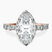 Pre-Designed 18ct Rose Gold Rachel Halo Side Stone Lab Diamond Ring