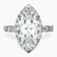 Pre-Designed 14kt Rose Gold Rachel Halo Side Stone Lab Diamond Ring